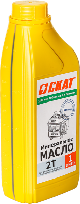 Масло для 2-тактных двигателей минеральное 1 л