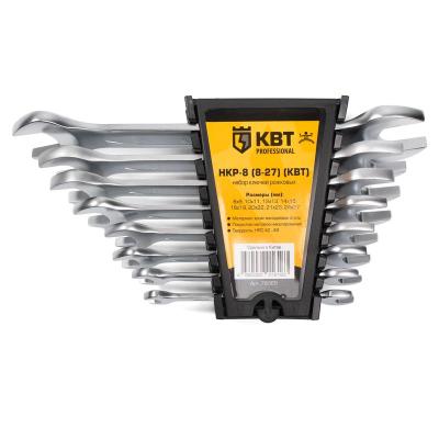 НКР-8 (8-27) серия KBT-PROFESSIONAL КВТ НКР-8 (8-27) серия KBT-PROFESSIONAL Набор гаечных рожковых ключей