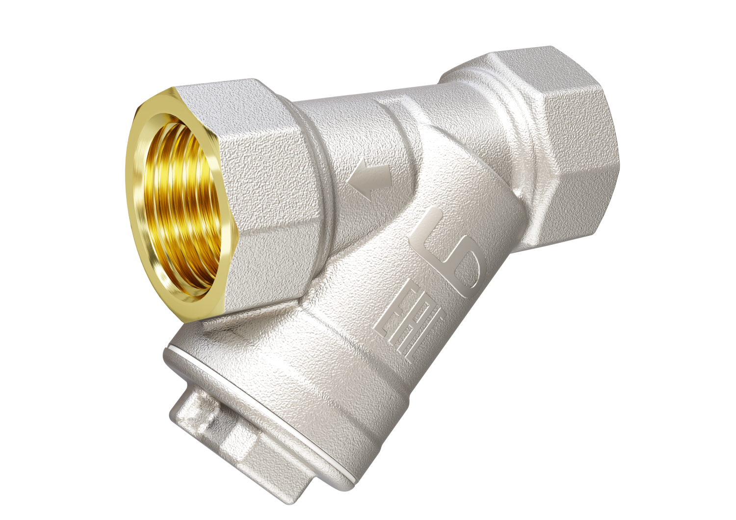 Фильтр косой латунный LD Pride 57.15.В-В Ду15 Ру40 с биркой