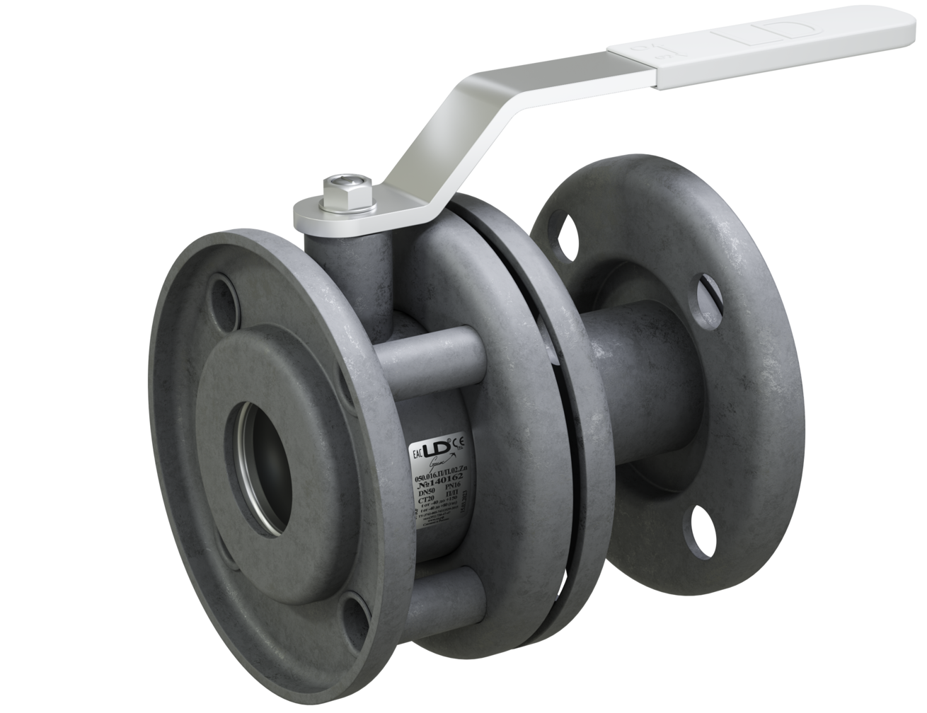 Кран шаровый LD Стриж 065.016.П/П.02.Zn под задвижку