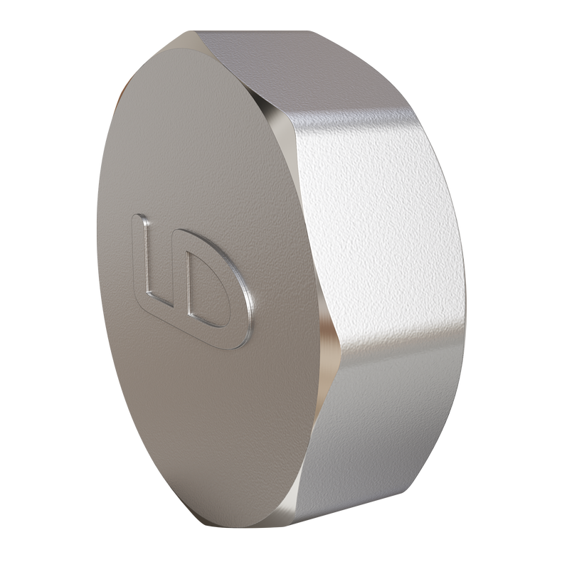 Заглушка LD Pride (на трубу) DN32 (1 1/4") ВР латунь никель