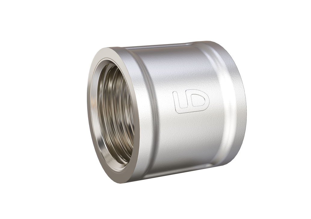 Муфта LD Pride DN40 (1 1/2") ВР латунь никель