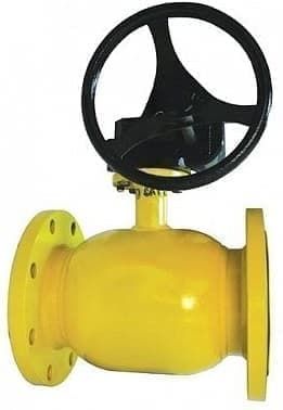 Кран стальной BROEN BALLOMAX газовый с редуктором фланец-фланец DN 200 PN16 КШГ 71.103.200.Р.16