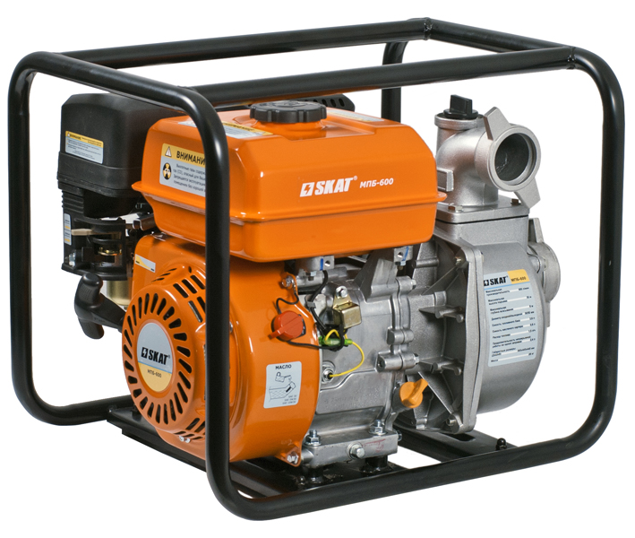 Мотопомпа бензиновая МПБ-600 (чистая вода, 2 дюйма)