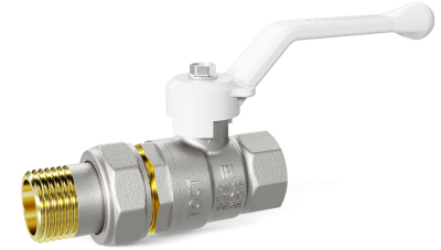 Кран шаровой латунный LD Pride 47.20.В-ГШ.Р Ду 20 Ру 40 рычаг (white)