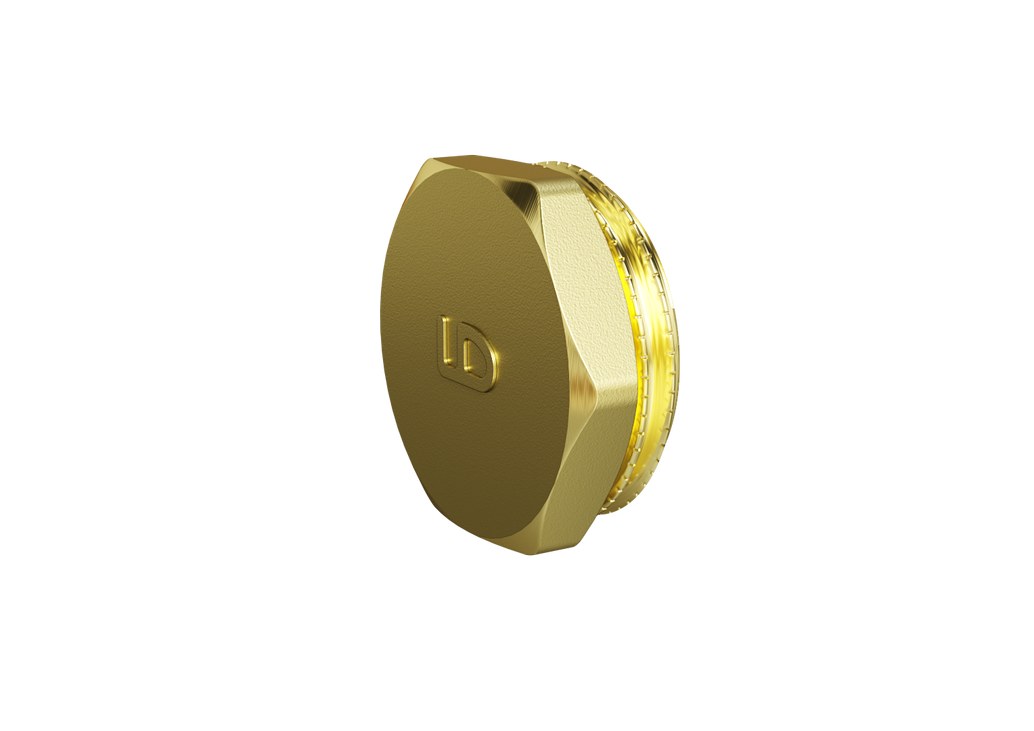 Пробка (в трубу) LD Pride DN15 (1/2") НР латунь с биркой