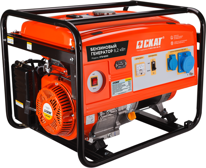 Установка генераторная бензиновая УГБ-8200