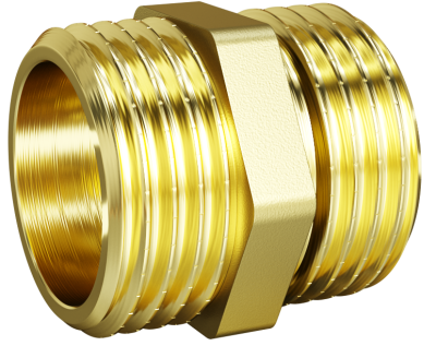 Ниппель прямой LD Pride DN25 (1") НР/НР латунь