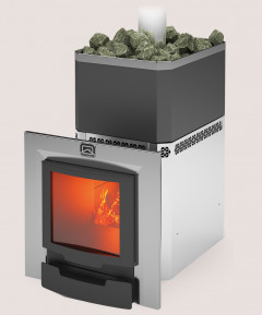 Печь для бани Теплодар Русь-27 ЛНЗП Профи Панорама (1.1)