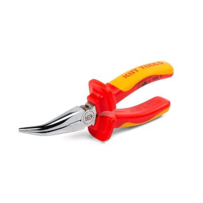 Длинногубцы изогнутые диэлектрические 160 мм серия ПРОФИ КВТ Длинногубцы изогнутые диэлектрические 160 мм серия ПРОФИ