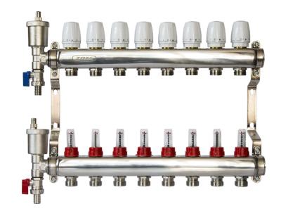 Коллектор ZOTA нержавеющий, с расходомерами 4 выхода