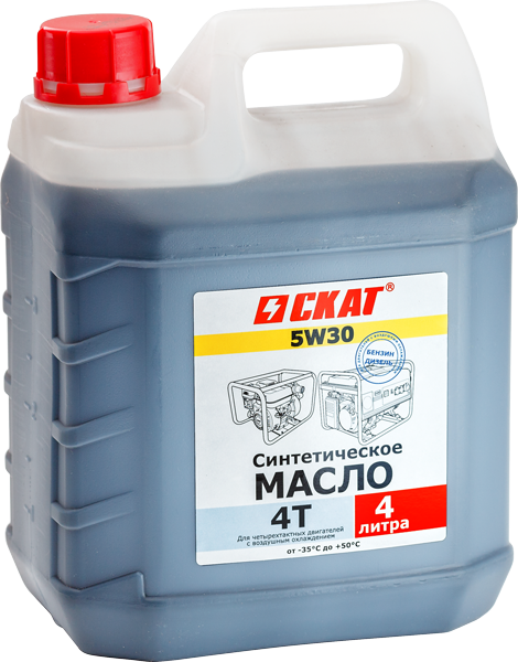 Масло для 4-тактных двигателей синтетическое SAE 5W30 4 л