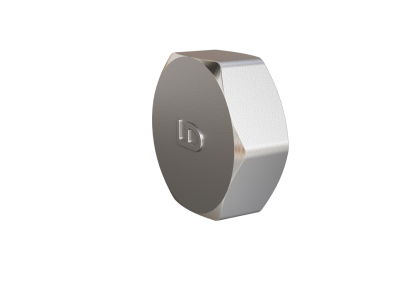 Заглушка LD Pride (на трубу) DN25 (1") ВР латунь никель