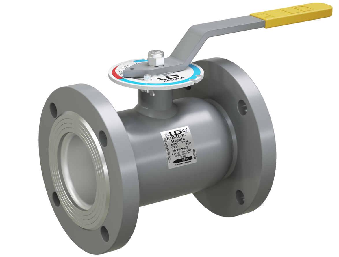 Кран шаровый LD КШЦФ Regula из стали 20 Ду80/70 Ру1,6МПа