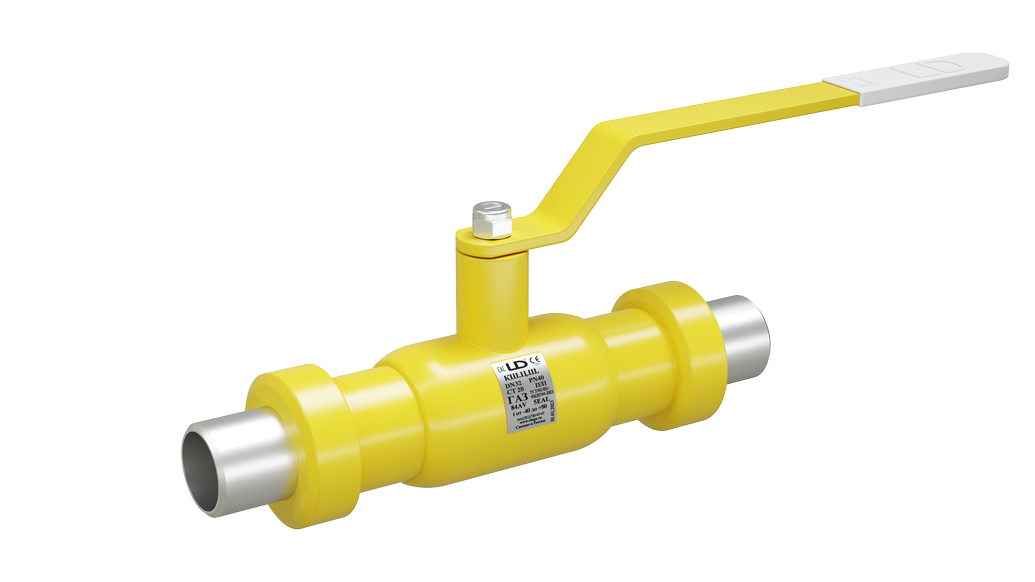 Кран шаровый LD КШЦШ Gas 020.040.П/П.02. из стали 20 Ду20 Ру4,0МПа