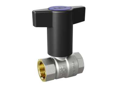 Кран шаровой латунный LD Pride 47.15.В-В.ТР Ду 15 Ру 40 Т-рукоятка с биркой