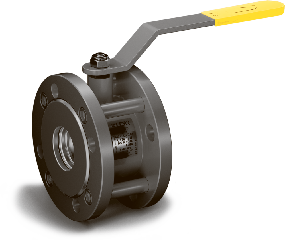 Кран шаровый 11с67п Компактный КШРФР из стали 20 Ду150/100 Ру1,6МПа с редуктором L = 160