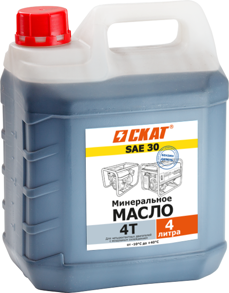 Масло для 4-тактных двигателей минеральное SAE 30 4 л
