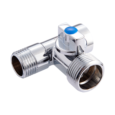 Кран-тройник сантехнический 1/2"x3/4"x1/2" вн.-нар.-нар.