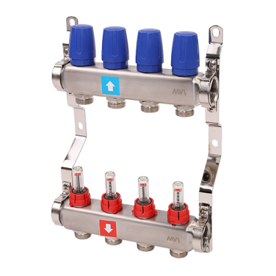 Коллектор с расходомерами, 4 выхода