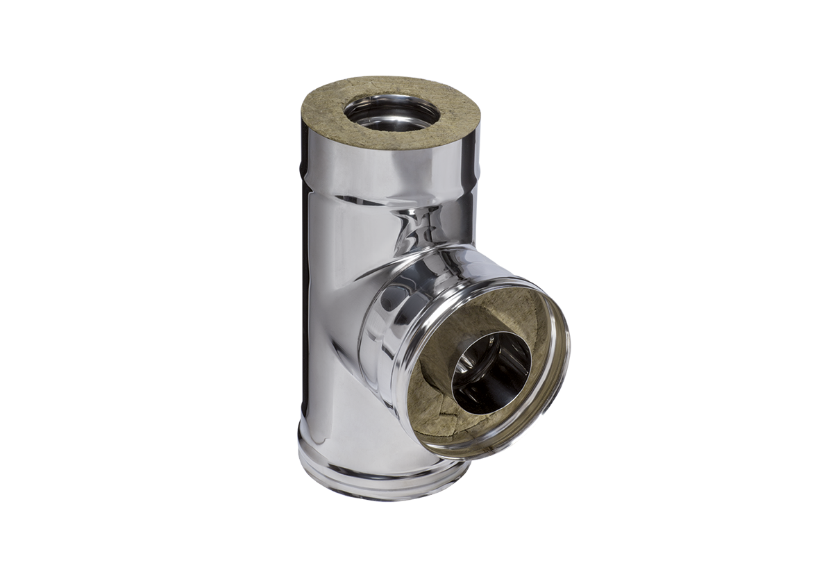 Сэндвич-тройник 90° (430/0,8мм + нерж.) Ф250х350