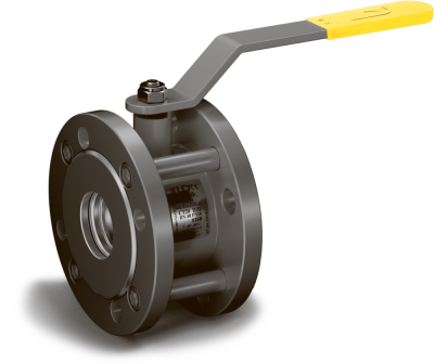 Кран шаровый 11с67п Компактный КШРФР из стали 20 Ду80 Ру1,6МПа полнопроходной с редуктором L = 130