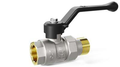 Кран шаровой латунный LD Pride 47.15.ГШ-В.Р исп 2 Ду 15 Ру 40 рычаг