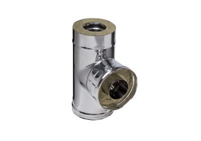 Сэндвич-тройник 90° (430/0,8мм + нерж.) Ф150х210