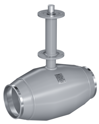 Кран шаровый LD для подземной установки КШЦПЭ из стали 20 Ду100 Ру2,5МПа полнопроходной Н=2000мм под электропривод