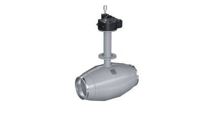 Кран шаровый LD для подземной установки КШЦПР из стали 20 Ду200 Ру2,5МПа полнопроходной Н=1300мм с вертикальным редуктором