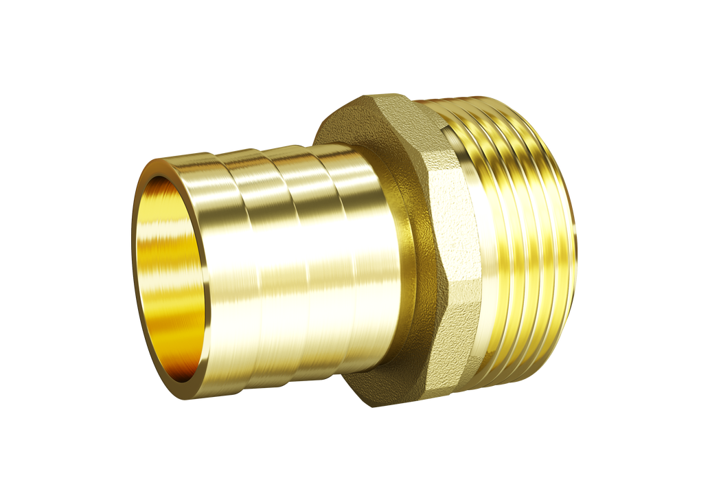 Штуцер для шланга LD Pride Дн25х3/4” НР латунь