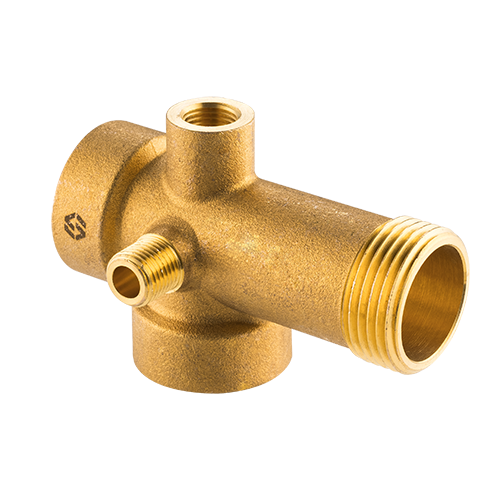 Пятиходовой переходник для насосной станции MVI 1" x 1" x 1" x 1/4" x 1/4" x 92 mm