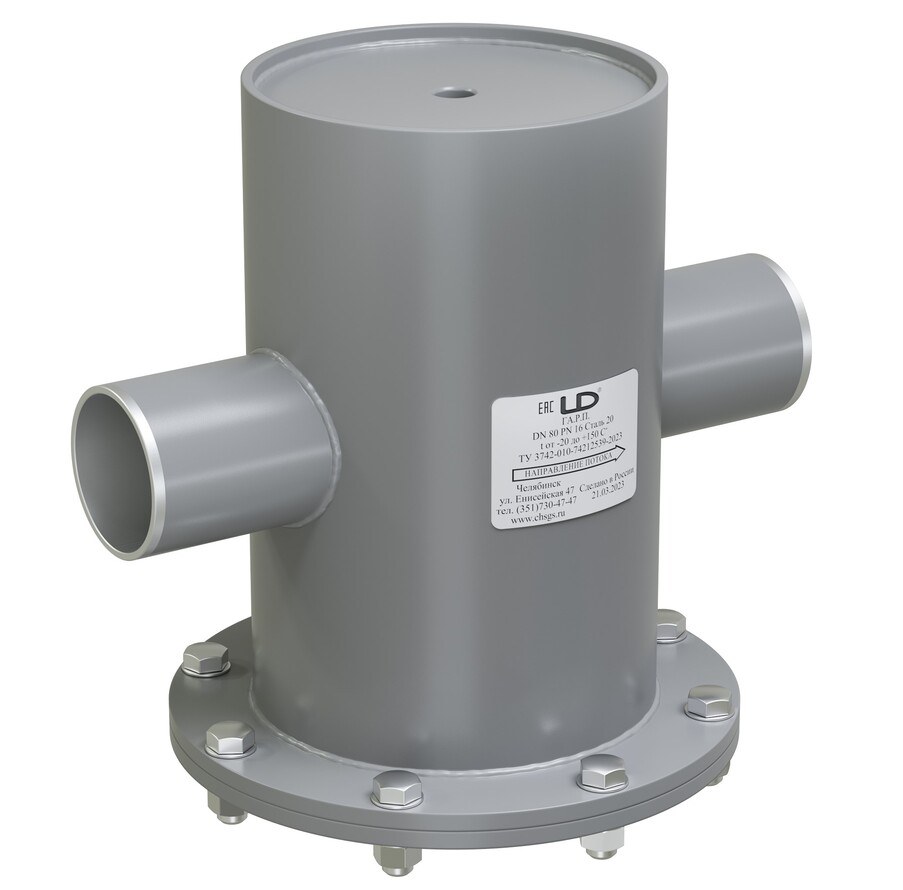 Грязевик абонентский LD вертикальный приварной DN 250 PN 16