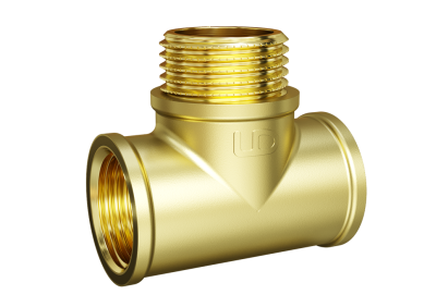 Тройник LD Pride DN15 (1/2") ВР/НР/ВР латунь с биркой