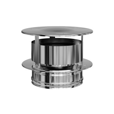 Оголовок с ВЕТРОЗАЩИТОЙ (430/0,5 + нерж.) Ф115х200