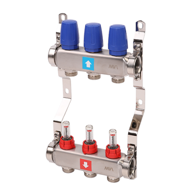 Коллектор с расходомерами, 3 выхода