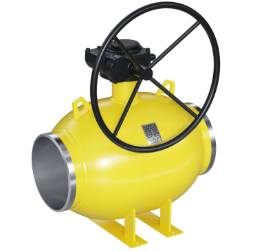 Кран шаровый LD КШЦП Р Gas 300.016.П/П.02. из стали 20 Ду300 Ру1,6МПа с редуктором