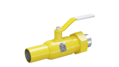 Кран шаровый LD КШЦК Gas 032.040.П/П.02. (приварка/штуцер) из стали 20 Ду32 Ру4,0МПа