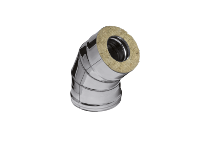 Сэндвич-колено 135° (430/0,5мм + нерж.) Ф180х280