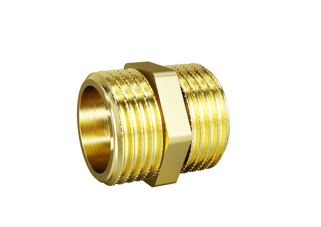 Ниппель прямой LD Pride DN50 (2") НР/НР латунь с биркой