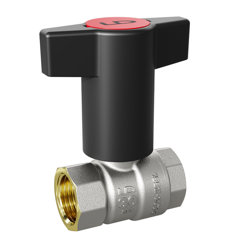 Кран шаровой латунный LD Pride 47.15.В-В.ТР Ду 15 Ру 40 Т-рукоятка