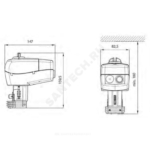 Электропривод 3-х позиц AMV 435 24В Danfoss 082H0162
