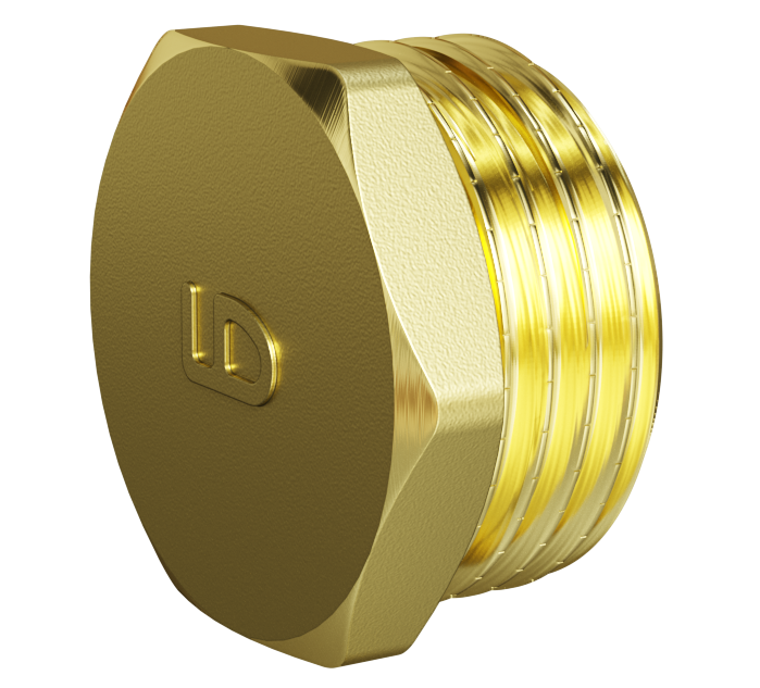 Пробка (в трубу) LD Pride DN25 (1") НР латунь