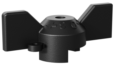 Рукоятка "Бабочка" (Черная) LD Pride для DN 15, 20