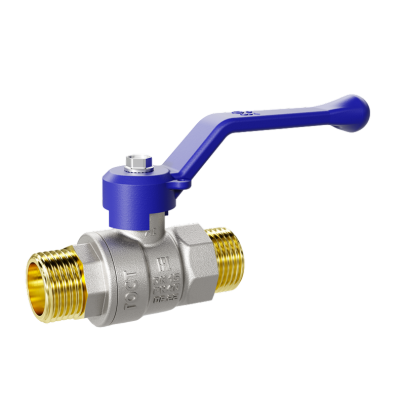 Кран шаровой латунный кислородный LD Pride Oxygen 40.25.Н-Н.Р GAS Ду25 Ру 40 рычаг