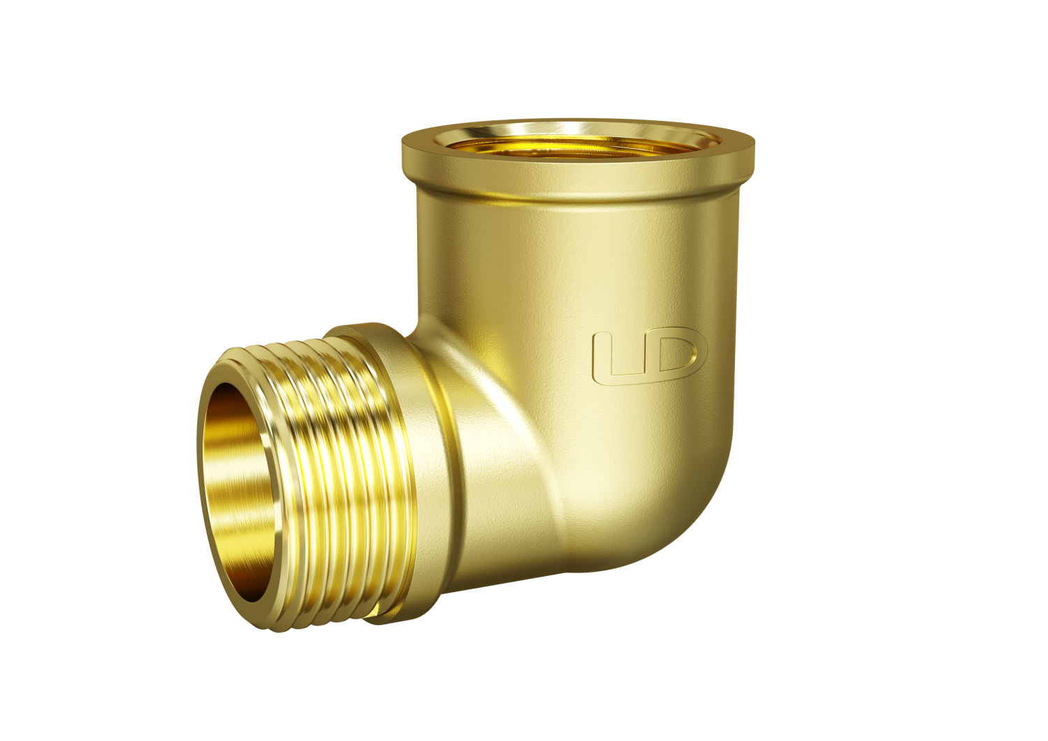 Угол 90 гр LD Pride DN25 (1") ВР/НР латунь