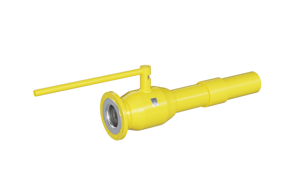 Кран шаровый LD КШЦФИ Gas 200.016.П/П.02. из стали 20 Ду200 Ру1,6МПа