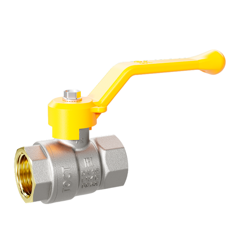 Кран шаровой латунный LD Pride 47.25.В-В.Р GAS Ду 25 Ру 40 рычаг с биркой