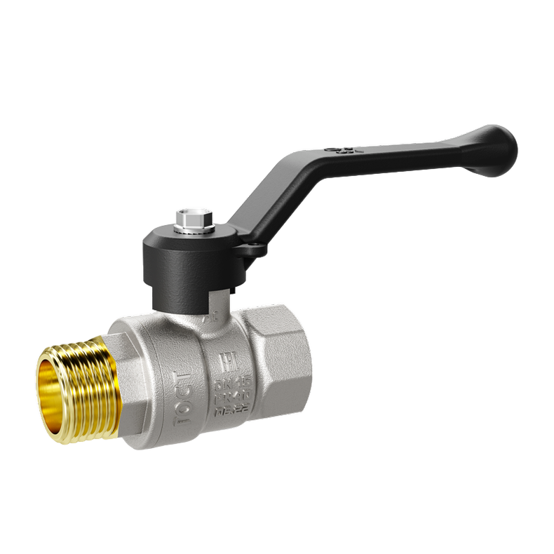 Кран шаровой латунный LD Pride 47.50.В-Н.Р Ду 50 Ру 25 рычаг с биркой