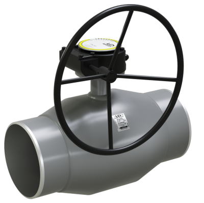 Кран шаровый LD КШЦПР Regula из стали 20 Ду300/250 Ру2,5МПа с редуктором